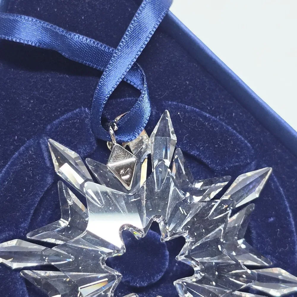 Swarovski 2003 Annual Crystal Snowflake Christmas Ornament Star 622498 With Box